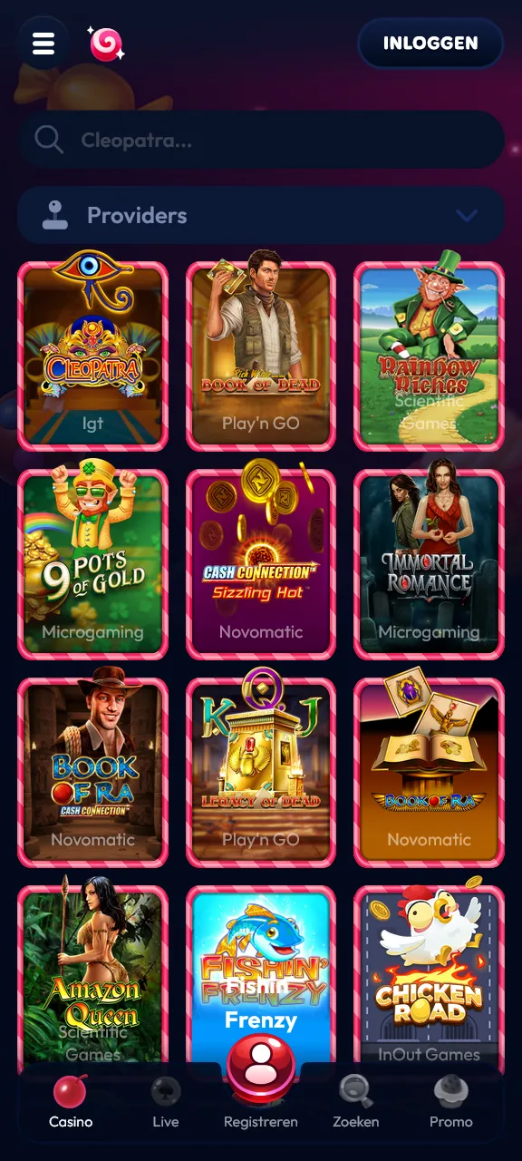 Open het Gambiva app casino en ontdek direct de spannendste gokkasten en live tafels.
