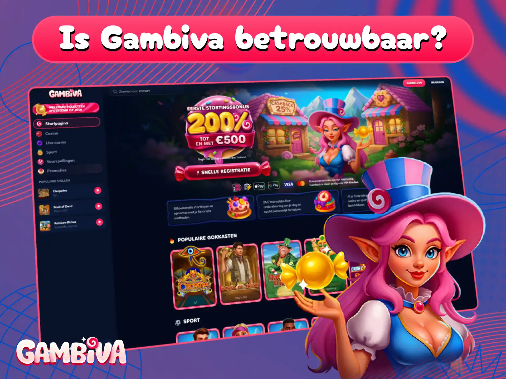 Ontdek waarom Gambiva een veilige en legale website in Nederland is.